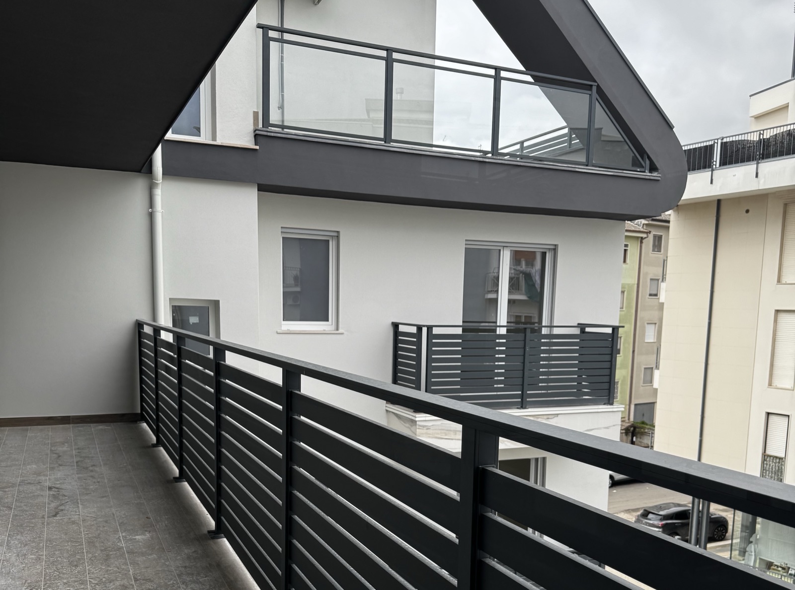 Geländer aus Aluminium