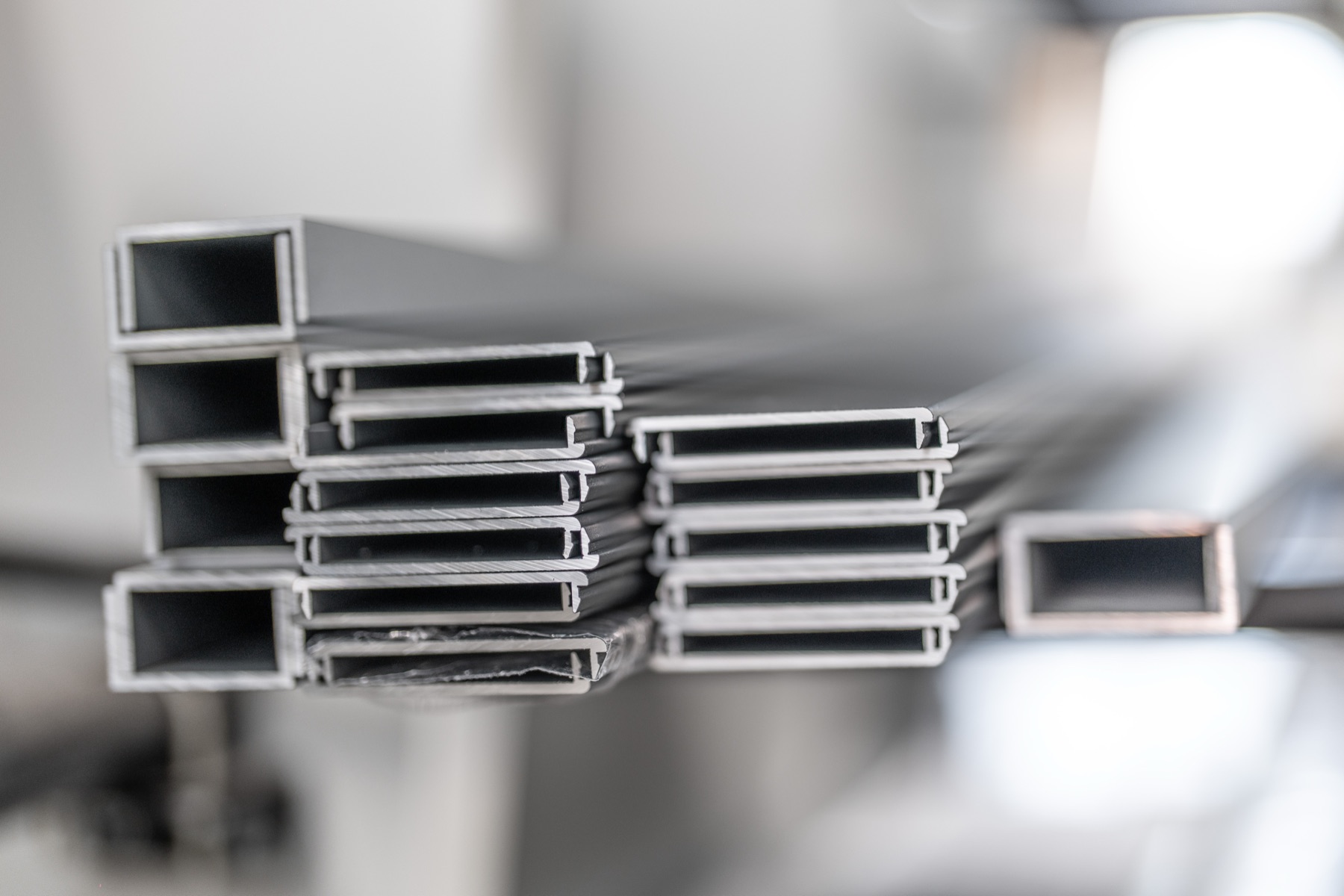 Detail eines Aluminiumprofils